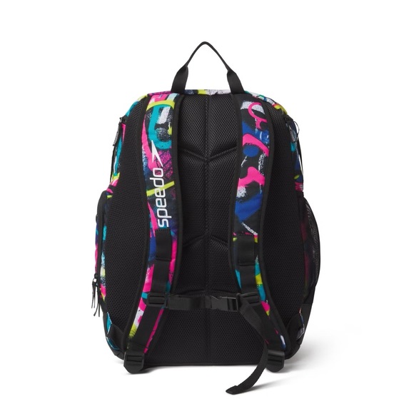 Speedo Swim Printed Teamster Backpack 2.0 35L US Team Tie Dye Hearts Print - Picture 6 of 8